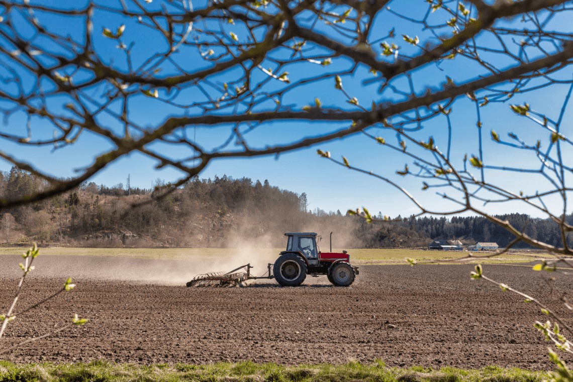 Preparing land for Spring